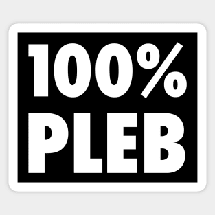 100% Pleb Sticker